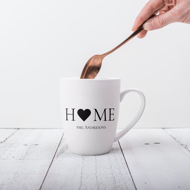 Modernes Minimal-Zuhause-Personalisiertes Geschenk Milchtasse (Von Creator hochgeladen)
