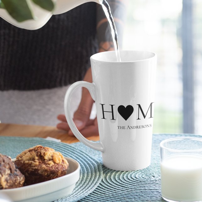 Modernes Minimal-Zuhause-Personalisiertes Geschenk Milchtasse (Von Creator hochgeladen)