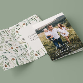 Modernes, minimales 1 Foto Weihnachtsgeschenk Dankeskarte