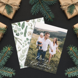 Modernes, minimales 1 Foto Weihnachtsgeschenk Feiertagskarte