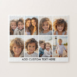 Modernes, minimales 8-Foto-Collage mit Text auf We Puzzle