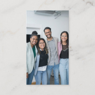 Modernes Minimales Berufliches Foto-Logo Visitenkarte