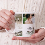 Modernes, minimales, botanisches und elegantes Mul Kaffeetasse<br><div class="desc">Moderne minimale einfache personalisierte Familie Multi 9 Foto Weihnachtsfeiertag Geschenk Wohngestaltung Tablett Design. Einfaches,  sauberes und minimales Design. Ideal für Mama,  Vater,  Schwester,  Bruder,  Ehemann,  Ehefrau,  Tante,  Onkel,  Großmutter,  Großvater,  Großvater Geburtstag,  Weihnachten,  Jahrestag,  Mütter Tag,  Väter Tag.</div>