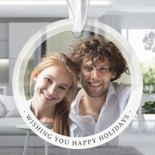 Modernes, minimales Doppelformat mit je zwei Fotos Ornament