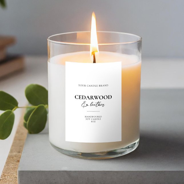 Modernes, minimales Elegantes Candle Label Lebensmitteletikett (Von Creator hochgeladen)
