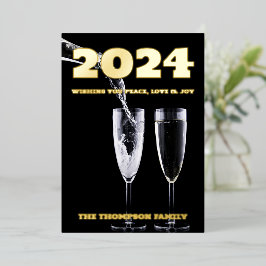 Modernes minimales Foto Folien Feiertagskarte