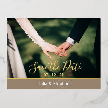 Modernes Minimales Foto Speichern Sie die Date Mag