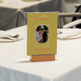 Modernes Minimales Foto | TISCHNUMMER