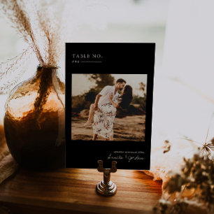 Modernes Minimales Foto TISCHNUMMER