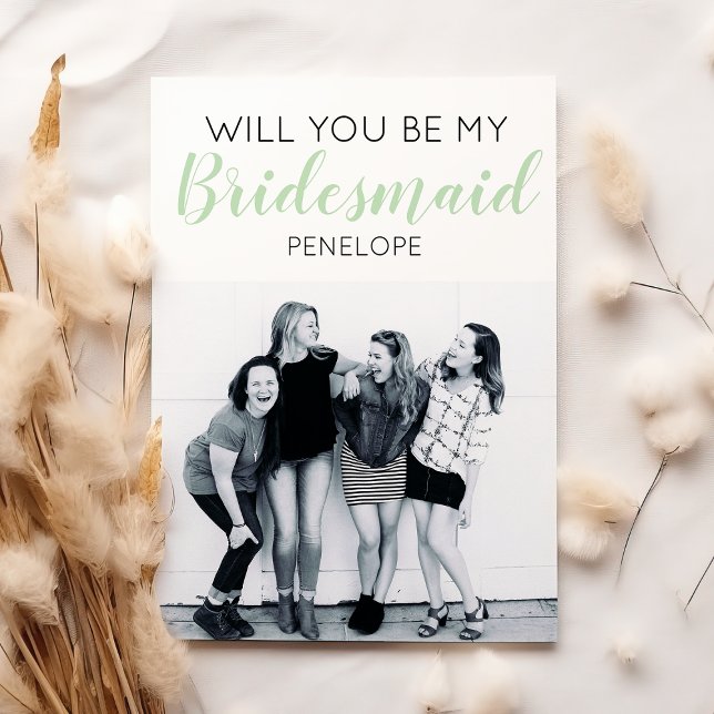 Modernes Minimales Foto | Werden Sie meine Bridesm (Von Creator hochgeladen)