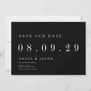 Modernes Minimales Hochzeitdatum außerhalb des Fot Save The Date