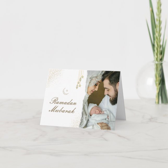 Modernes minimales islamisches Ramadan Mubarak-Fot (Vorderseite)