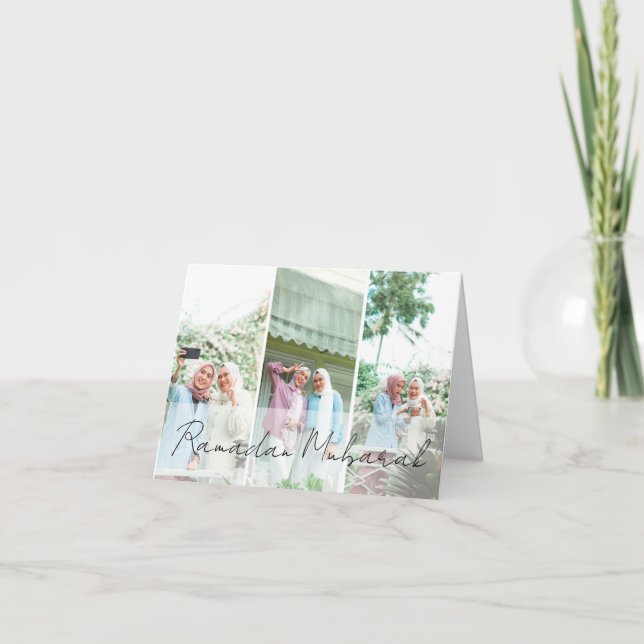 Modernes minimales islamisches Ramadan Mubarak-Fot (Vorderseite)