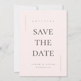 Modernes Minimales Non-Foto Save The Date
