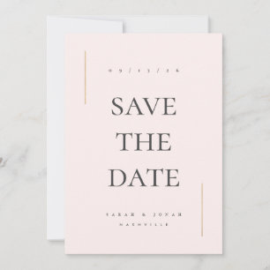Modernes Minimales Non-Foto  Save The Date