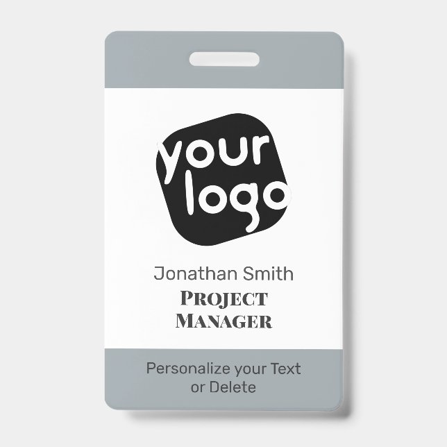 Modernes minimales Personalisiertes Konferenz-ID-A Ausweis (Vorderseite)