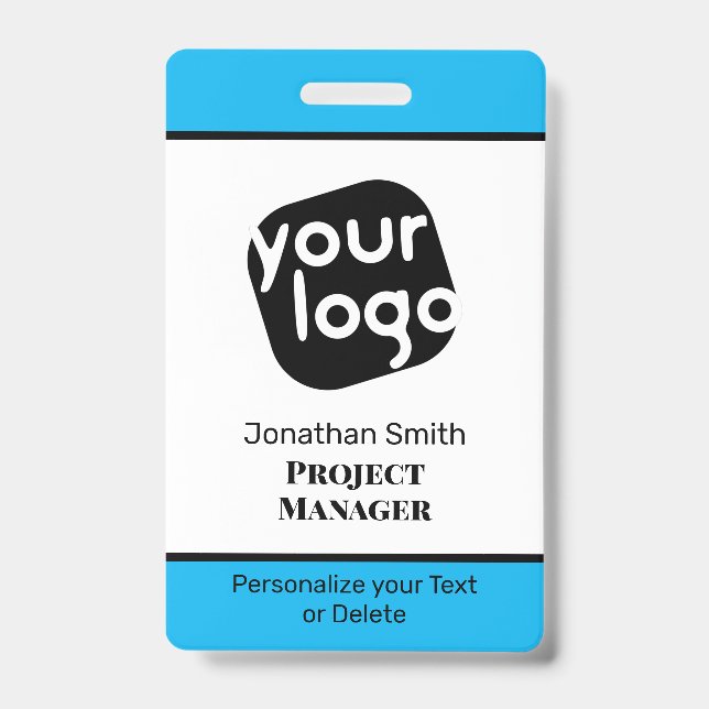 Modernes minimales Personalisiertes Konferenz-ID-A Ausweis (Vorderseite)