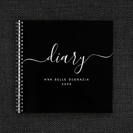 Modernes, minimales Personalisiertes Tagebuch