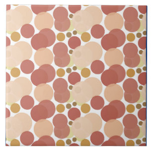 Modernes minimales Round Pink Red Bubble Design Fliese
