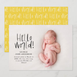 Modernes, minimales, schick-gelbes typografisches  ankündigung