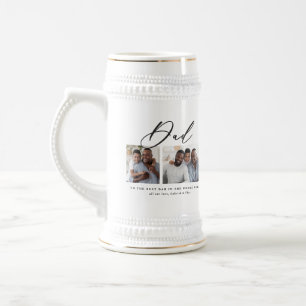 Modernes, minimales Script-Geschenk mit mehreren F Bierglas