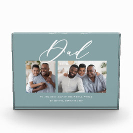 Modernes, minimales Script-Geschenk mit mehreren F Fotoblock