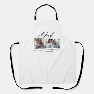 Modernes, minimales Script-Geschenk mit mehreren F Schürze