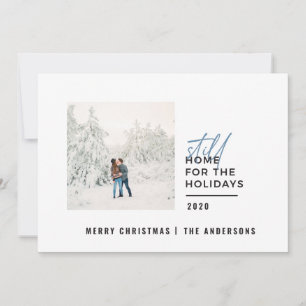 Modernes minimales typografisches Foto noch Zuhaus Feiertagskarte