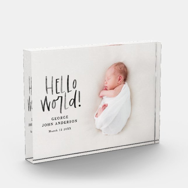 Modernes, minimales und elegantes typografisches F Fotoblock (Links)