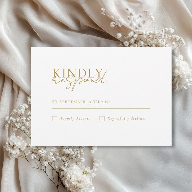 Modernes, minimales, weißes QR Code Wedding RSVP Begleitkarte (Modern, Minimal, White, QR Code Wedding RSVP Enclosure Card)