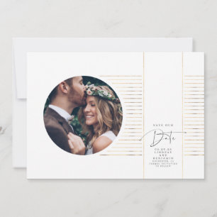 Modernes, minimales, zartes Save the Date Foto