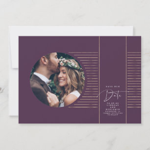 Modernes, minimales, zartes Save the Date Foto