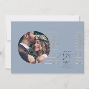 Modernes, minimales, zartes Save the Date Foto