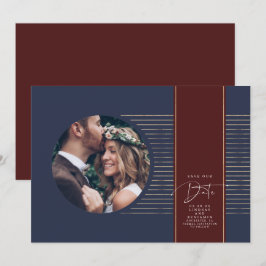 Modernes, minimales, zartes Save the Date Foto