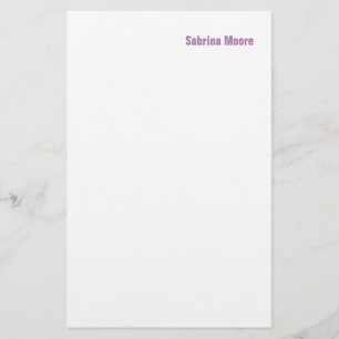Modernes Minimalist Plain Professionell Briefpapier