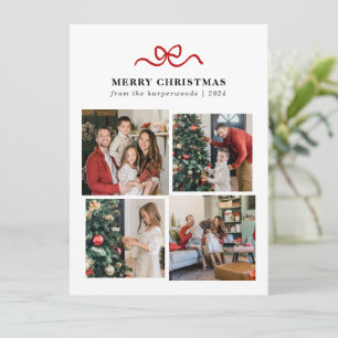 Modernes minimalist rotes Band Weihnachten 4 Foto