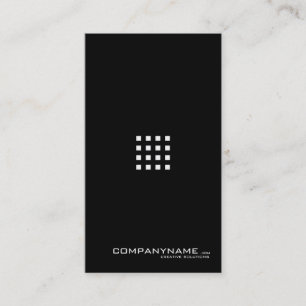 Modernes minimalistic Visitenkarte black&white III