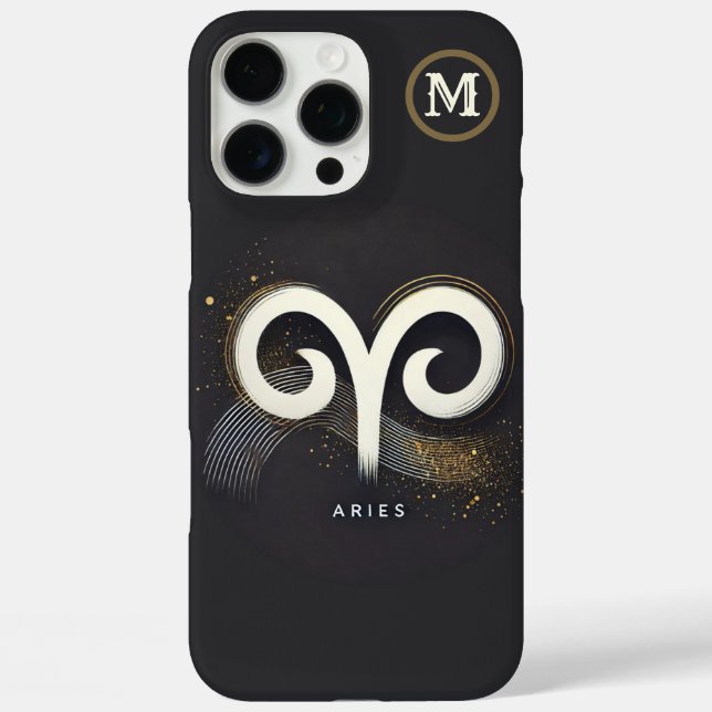 Modernes Minimalistisch Aries-Symbol Case-Mate iPhone Hülle (Rückseite)