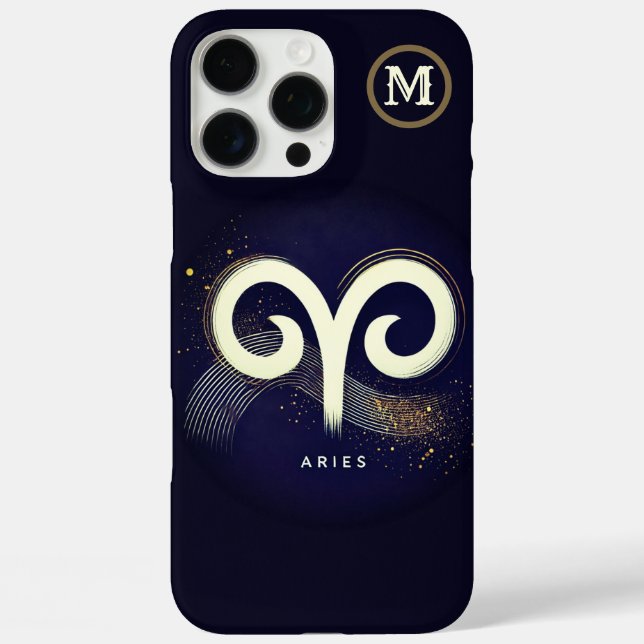 Modernes Minimalistisch Aries-Symbol Case-Mate iPhone Hülle (Rückseite)