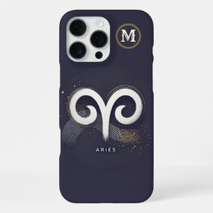Modernes Minimalistisch Aries-Symbol iPhone 16 Pro Max Hülle