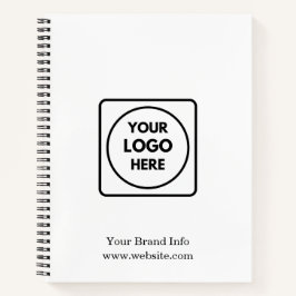 Modernes Minimalistisch | Benutzerdefiniertes Corp Notizbuch