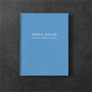 Modernes Minimalistisch Blue Notebook Notizbuch