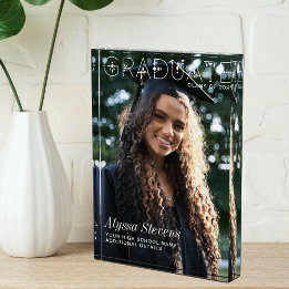 Modernes Minimalistisch Graduiertenweißüberlagerun Fotoblock