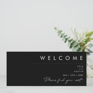 Modernes Minimalistisch   Kopf der schwarzen Seeka