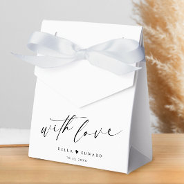 Modernes Minimalistisch mit Liebe Gastgeschenk Hoc Geschenkschachtel