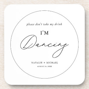 Modernes Minimalistisch Nimm nicht mein Getränk, i Getränkeuntersetzer