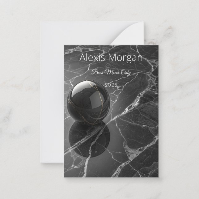 Modernes Minimalistisch rosa-Lila Grenzmuster Mitteilungskarte (Vorderseite)