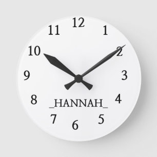 Modernes Minimalistisch Runde Wanduhr