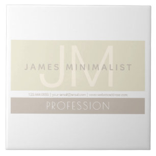 Modernes Minimalistisch   Taupe-Erdtöne Fliese