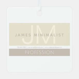 Modernes Minimalistisch Taupe-Erdtöne Ornament Aus Metall